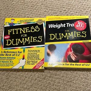 Fitness for Dummies books. New condition